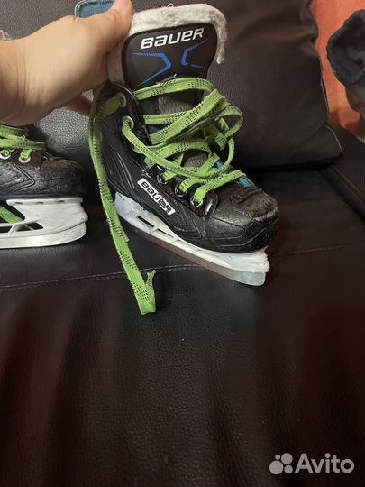 Коньки хоккейные bauer xlp yth. по стельке 19 см