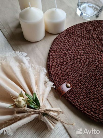 Салфетки сервировочные, подставка под посуду 30см