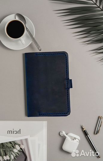 Обложка для автодокументов из кожи, подарок мужу