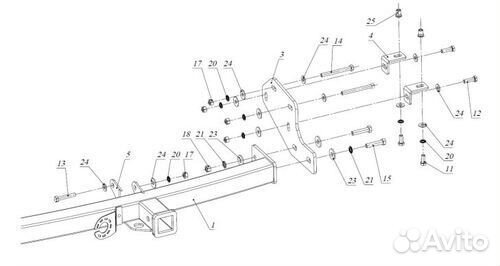 Фаркоп на Honda Element 2003-2011 г