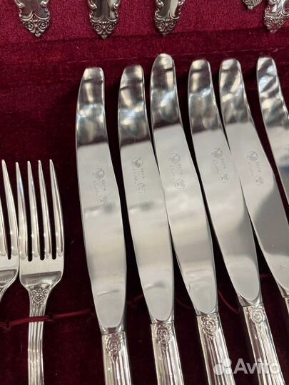 Набор столовых приборов мельхиор СССР