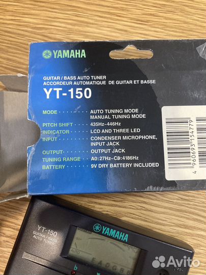Тюнер гитарный Yamaha YT-150