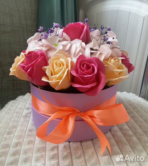 Букет из мыльных цветов