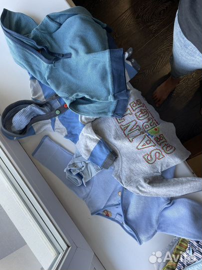 Детская одежда пакетом на мальчика 0-2 года