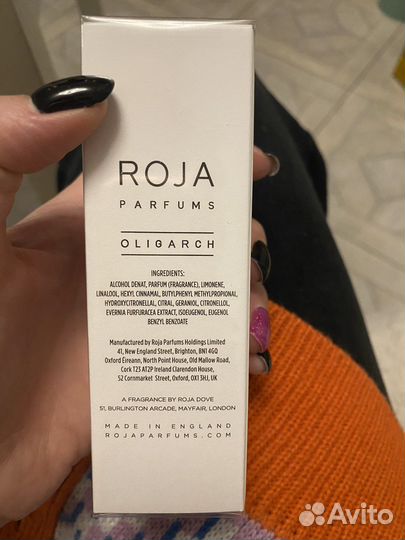 Духи мужские roja oligarch