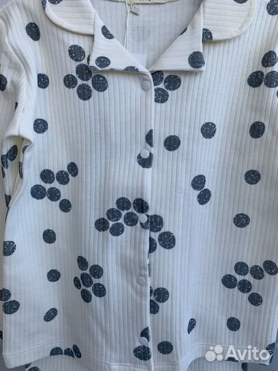 Пижама детская в рубчик новая 5-6 лет 110-116