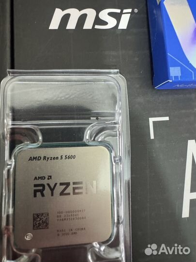 Комплект am4 ryzen 5 5600 b450 ddr4 32gb новое
