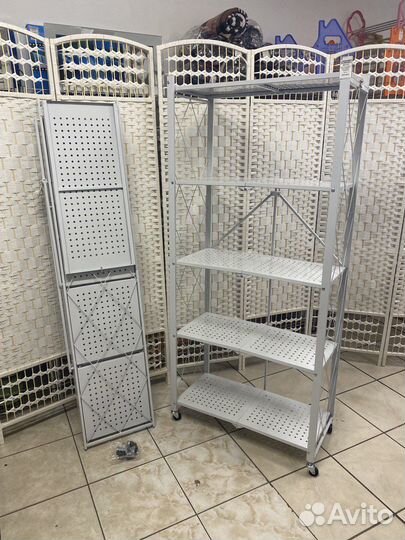 Полка- стеллаж для хранения складной металл