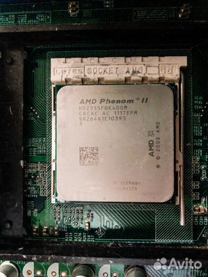 Комплект материнская плата AM3, X4 955 и озу 8GB