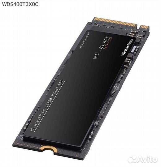 Диск SSD WD Black SN750 M.2 2280 4TB PCIe NVMe 3.0