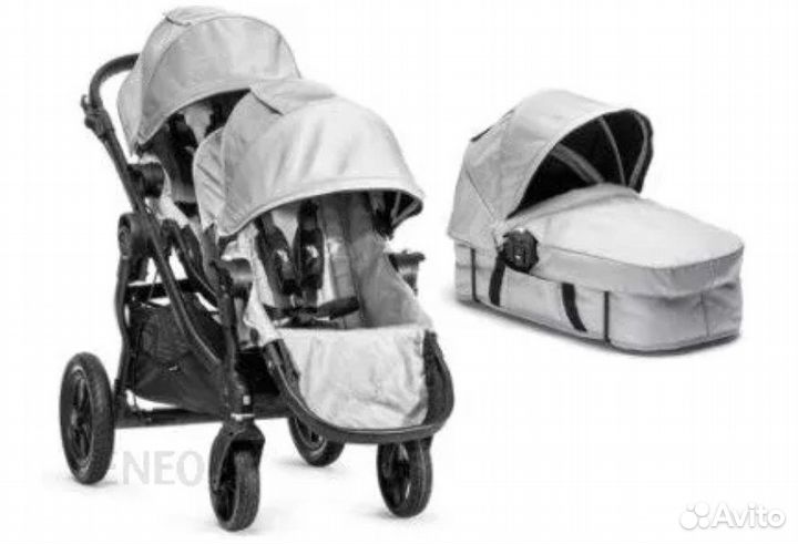 Коляска для двойни, погодо baby jogger city select
