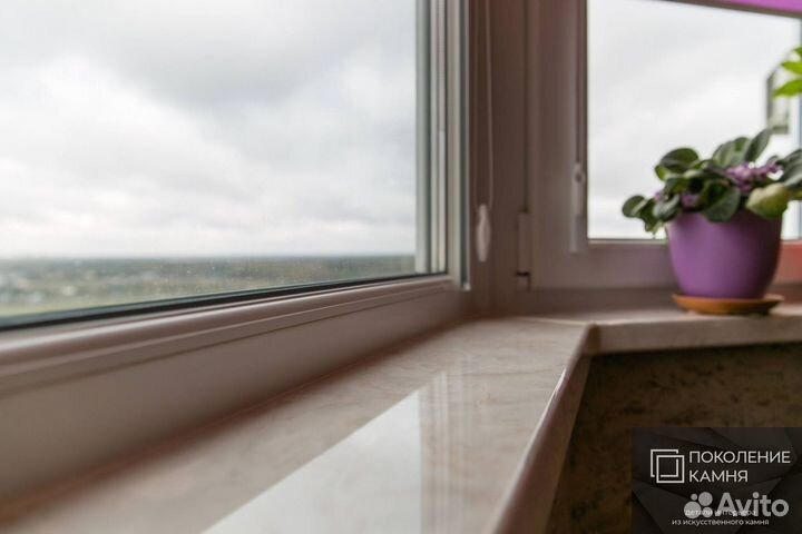 Подоконник из исскуственного камня на заказ