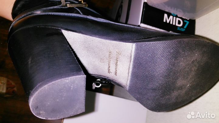 Новые кожаные ботинки из Италии