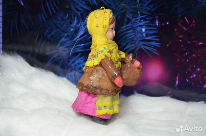 Ватные елочные игрушкм