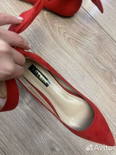 Замшевые балетки 40