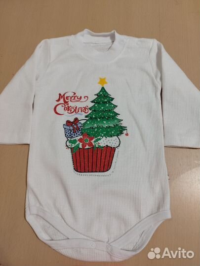 Новогодний комплект ёлочка для девочки 92