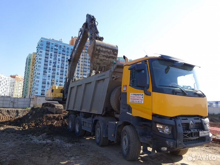 Вывоз грунта самосвалами оссиг