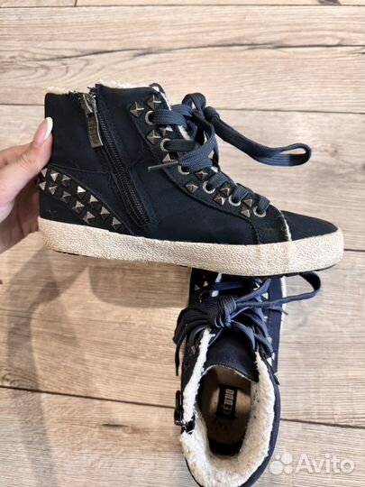 Утепленные кеды для девочки