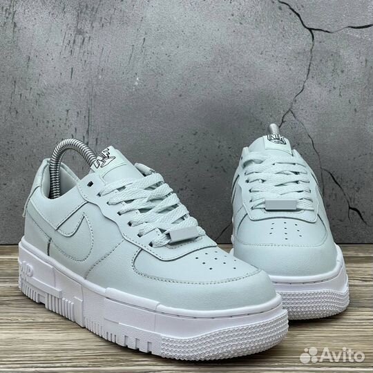 Nike Air Force 1 Pixel Ghost Aqua кроссовки