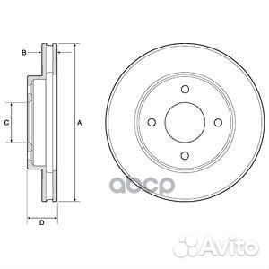 Диск тормозной (Спереди) Nissan March 02-10 / N