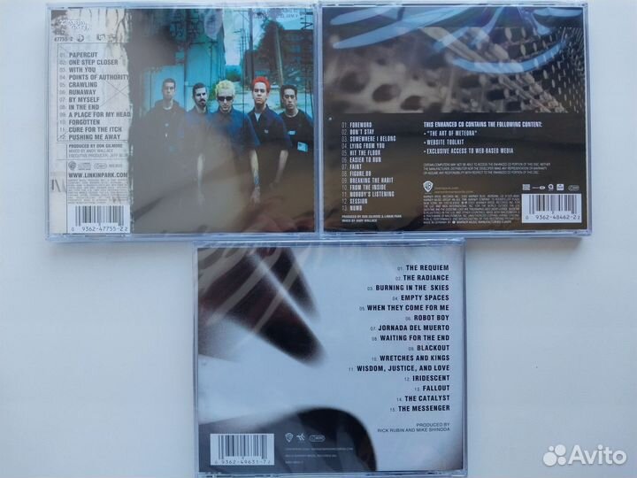 CD диски Linkin Park, Limp Bizkit, The Offspring