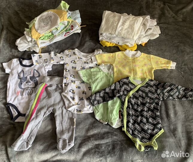 Детские вещи пакетом с рождения до 74
