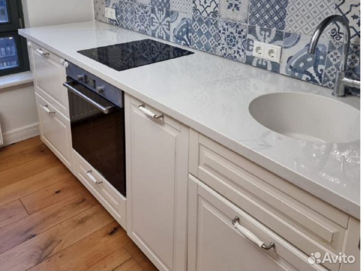 Столешница для кухни из литьевого мрамора