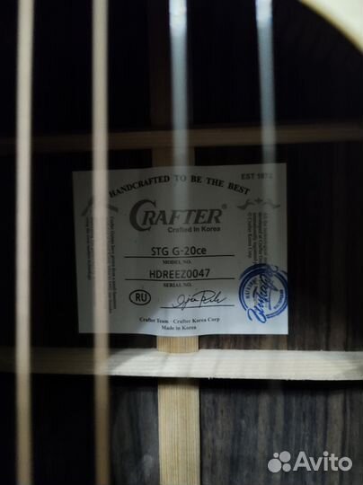 Электроакустическая гитара Crafter STG G-20ce