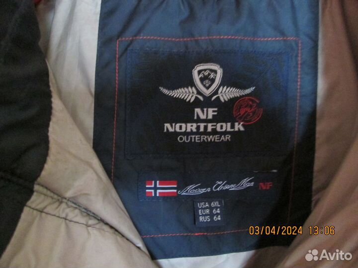 Новая демисезонная куртка NortFolk (Норвегия) 64 р