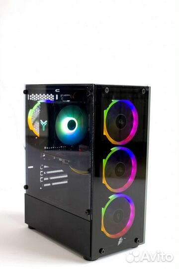 Мощный игровой компьютер,Ryzen5 5500/16Gb/rx6600xt
