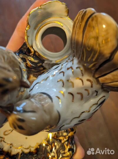 Подсвечник - пепельница «влюблённые голуби» Фарфор