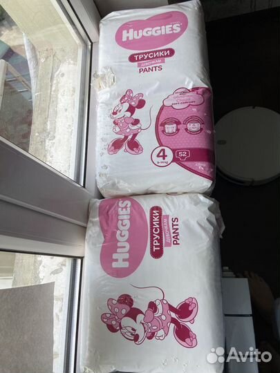 Памперсы huggies 4 трусики для девочек