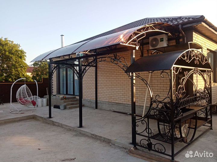 Навесы, козырьки, заборы