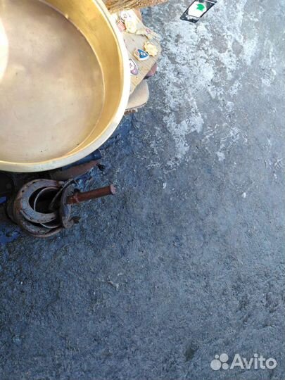 Таз под варенье.(Латунь). Поднос нержавейка