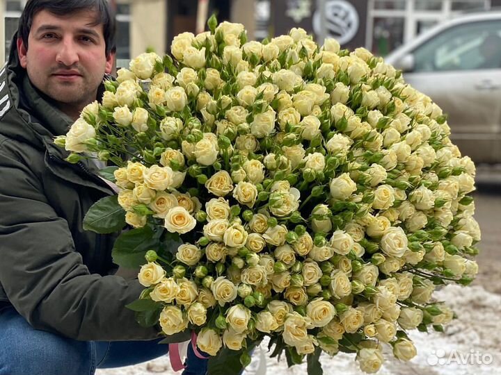 Кустовые розы цветы букеты доставка 51 25 15