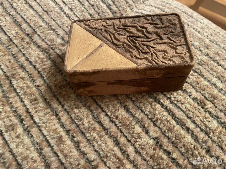 Шкатулка из натуральной кожи