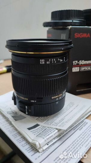 Объектив sigma 17 50 2.8 canon