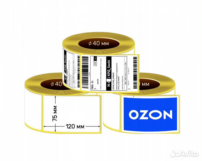 Печать на этикетках Озон и Вайллберриз