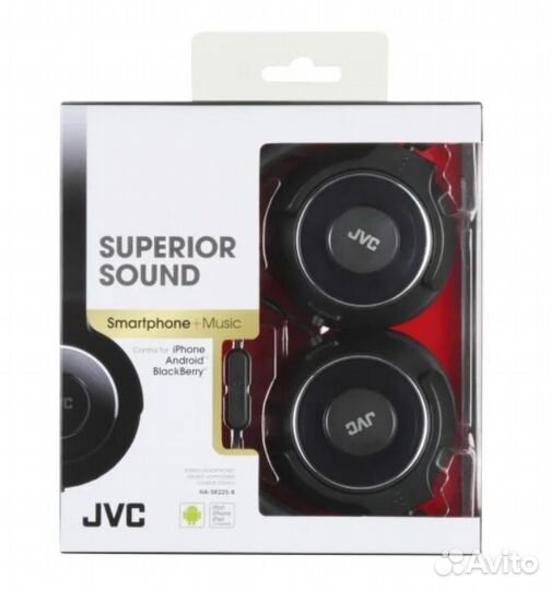 Наушники складные накл.,JVC,черный,новые