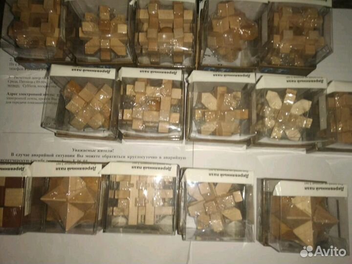 Деревянная головоломка для умников (пазл)