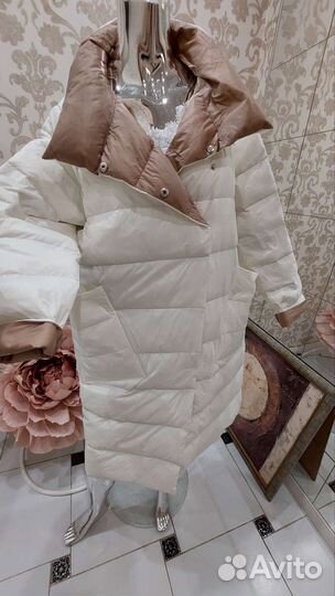 Двустроннее пальто легкий пуховик Турци пух 48-50