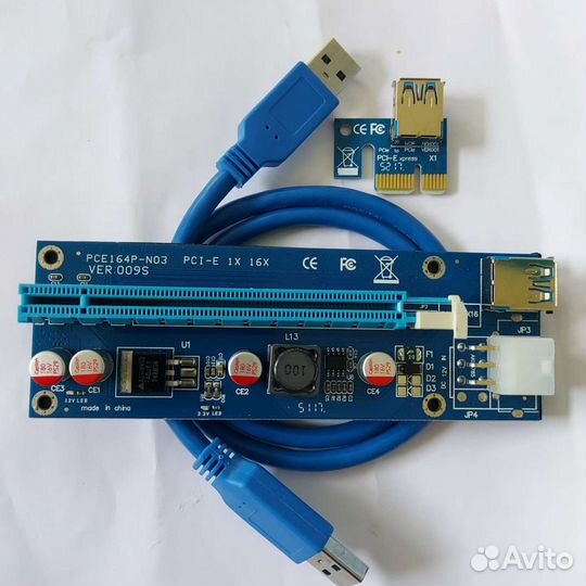 Райзер pci-e, molex,M2, 6 pin