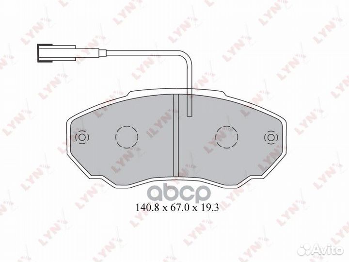 Колодки торм. диск. перед. citroen Jumper 2.0D