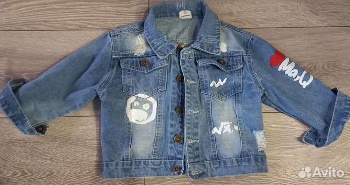 Джинсовая куртка детская 92-98