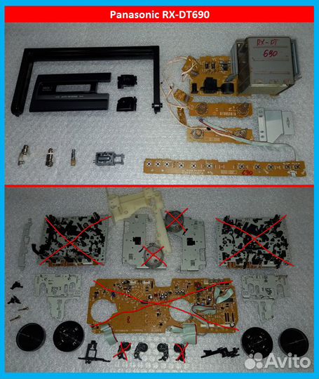 Panasonic: RX-DT680, RX-DT690, RX-CW 200L (разбор)