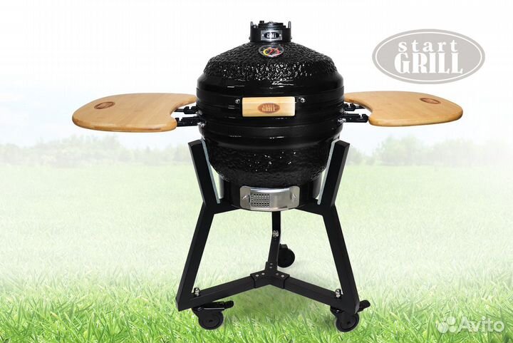 Керамический гриль Start Grill PRO 40 см черный