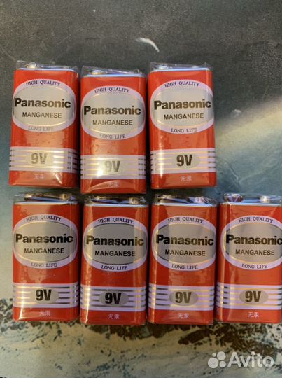 Батарейка 9v крона Panasonic 9V 6F22 6LR61 MN1604