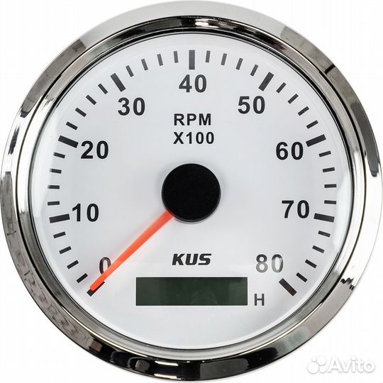 Тахометр 0-8000 об/мин со счетчиком моточасов дели