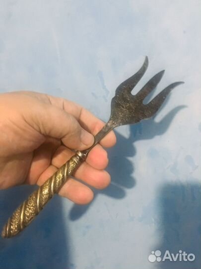 Вилка посеребрение