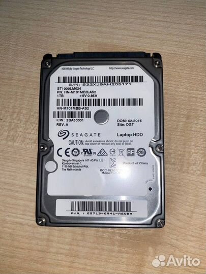 Жесткий диск 2 и 1 TB